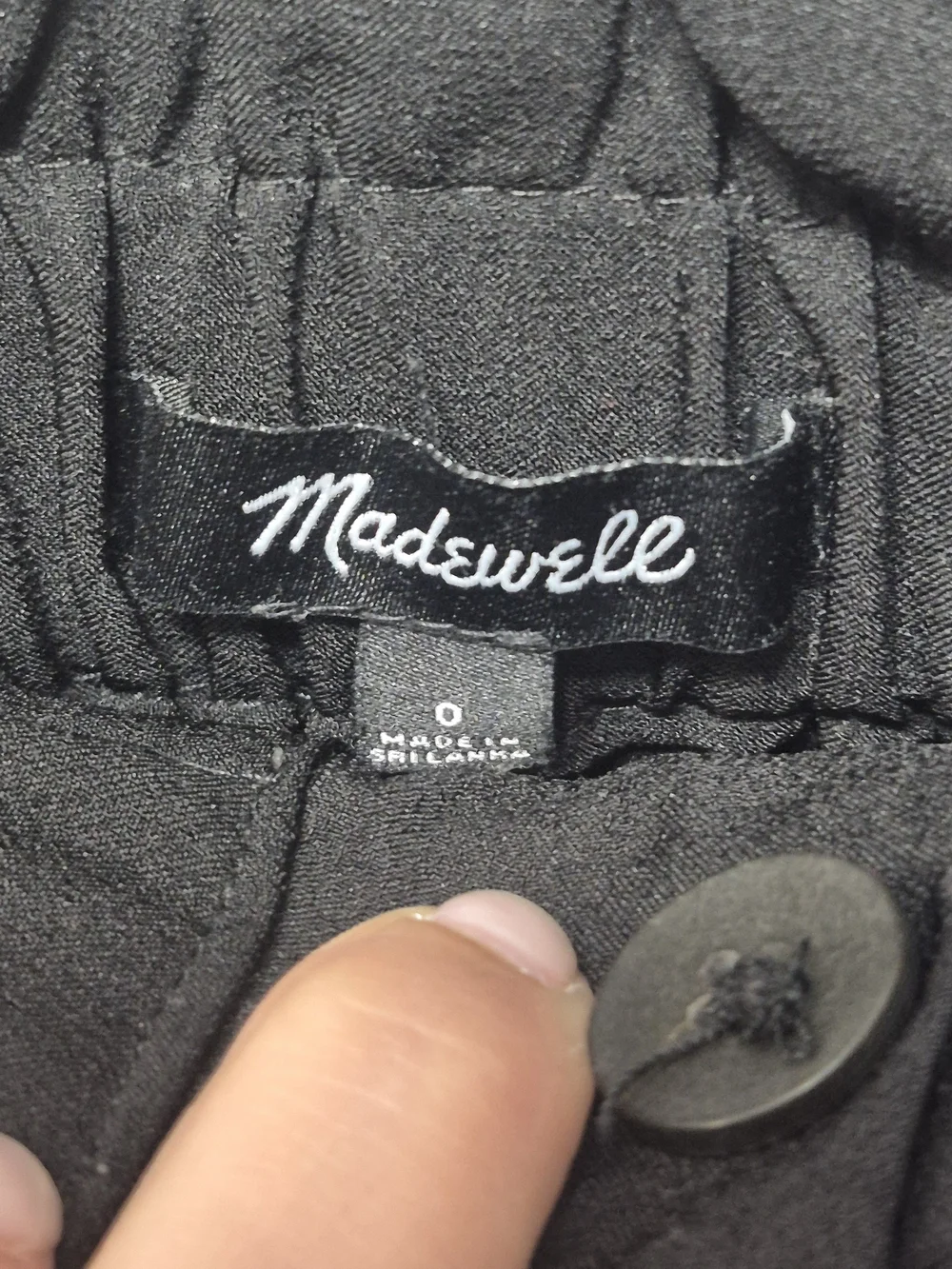 Madewell Women's Black Flat-Front Dress Shorts
